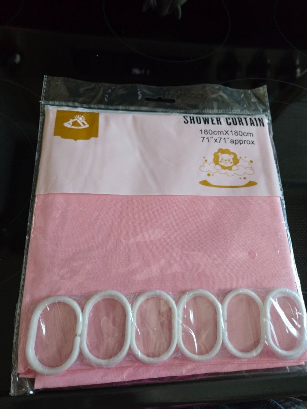Pink Shower Curtain - standard size